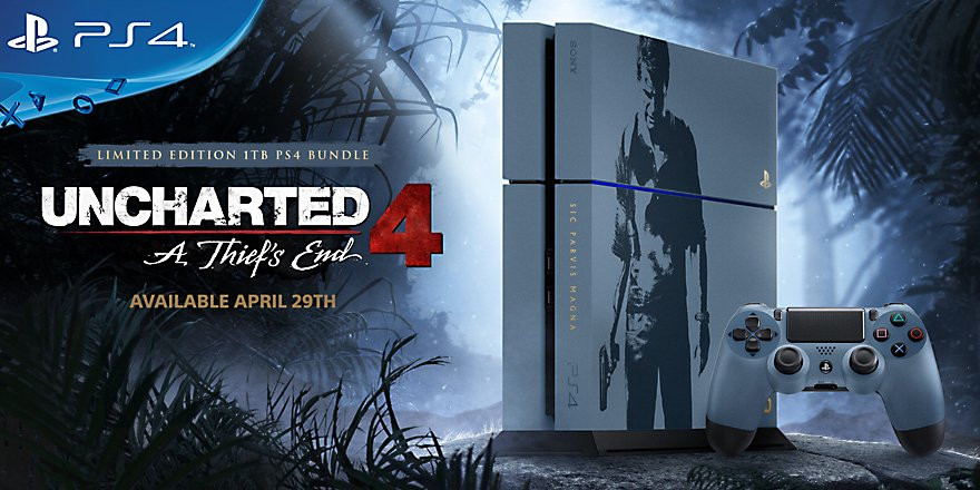 Sony revela console de edição limitada do Uncharted 4