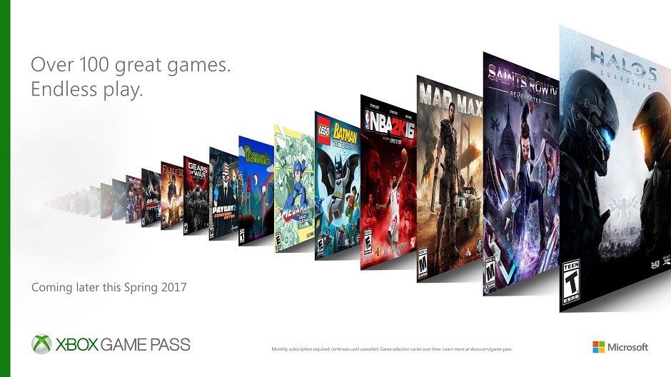 Microsoft anunciou seu novo serviço chamado Xbox Game Pass
