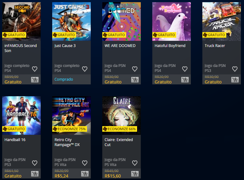 Novas ofertas PlayStation Plus gratuitas já estão disponíveis