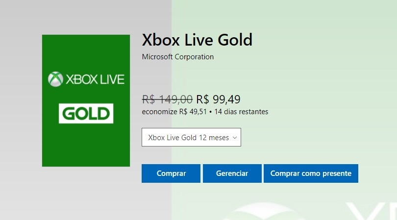 Xbox Live Gold está em promoção, aproveite!