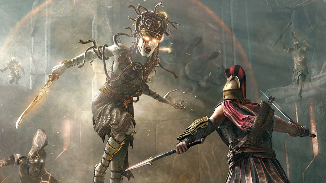 Assassin’s Creed Odyssey mostra gameplay de batalha contra Medusa
