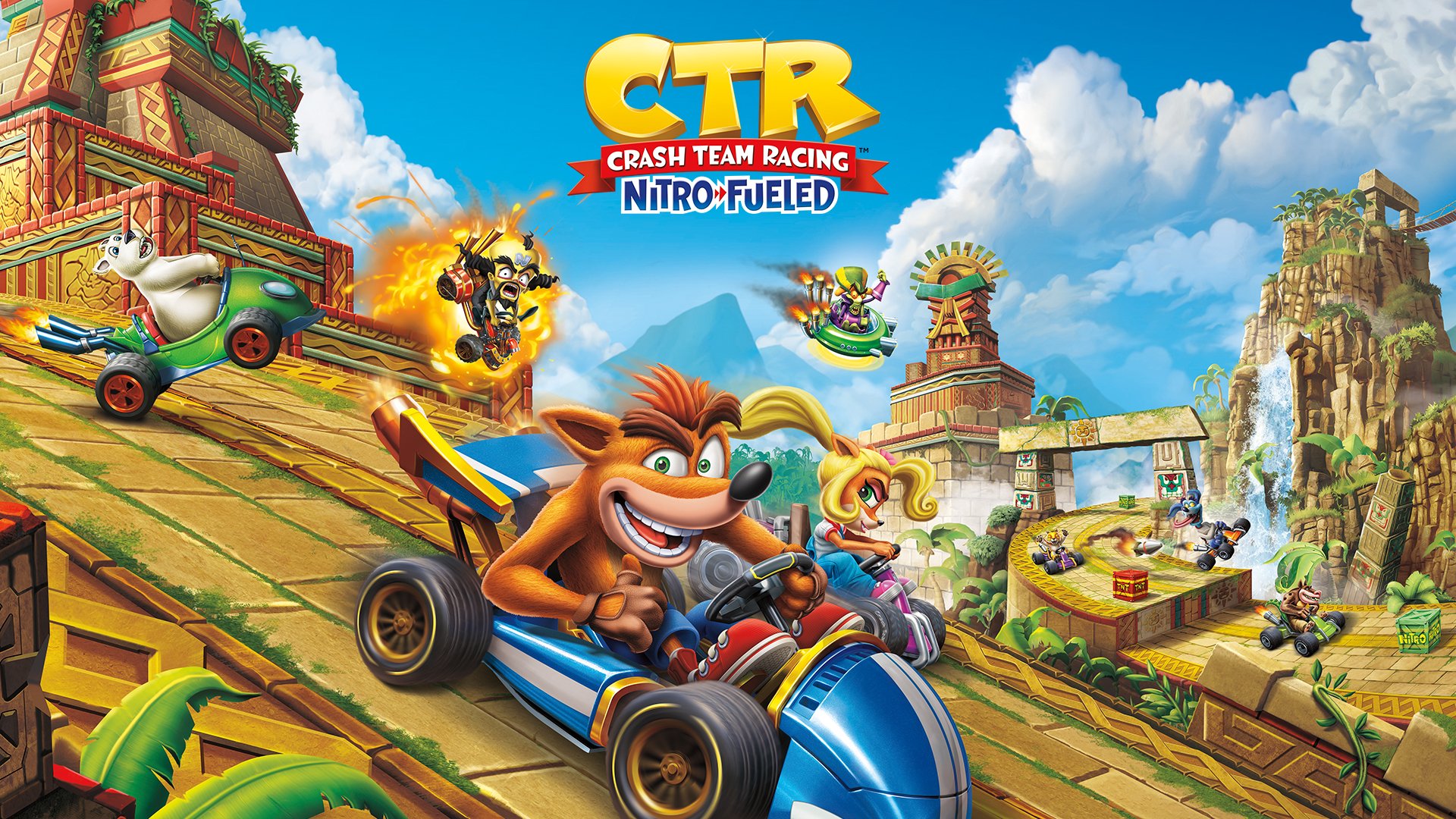 Nova Gameplay de Crash Team Racing na pista exclusiva para PS4